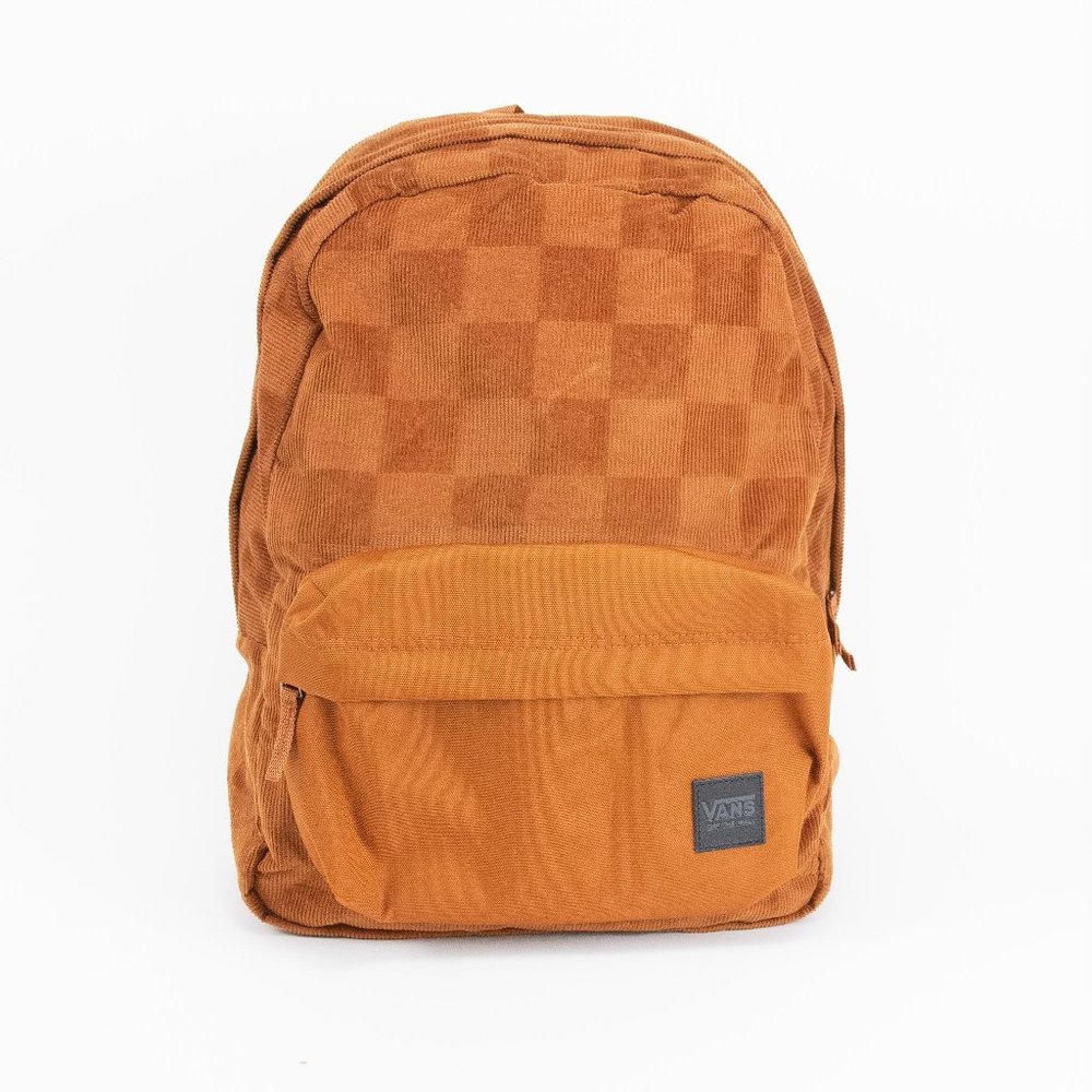 VANS CANVAS CORDUROY RUSTIC ORANGE BACKPACK